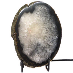 Sliced Brazilian Crystal Agate Lamp CF845 | Himalayan Salt Factory