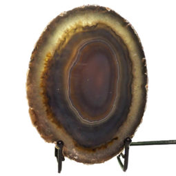 0.85kg Thick Sliced Brazilian Crystal Agate Lamp CF846 7 Sliced Brazilian Crystal Agate Lamp CF846 | Himalayan Salt Factory