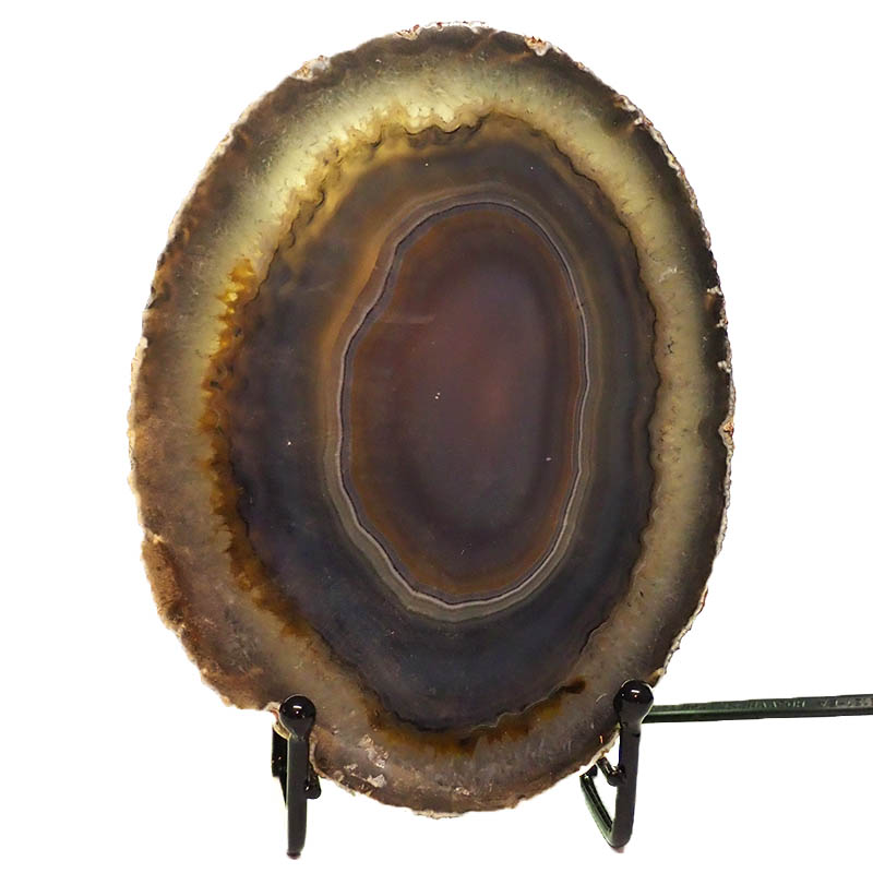 0.85kg Thick Sliced Brazilian Crystal Agate Lamp CF846 4 Sliced Brazilian Crystal Agate Lamp CF846 | Himalayan Salt Factory