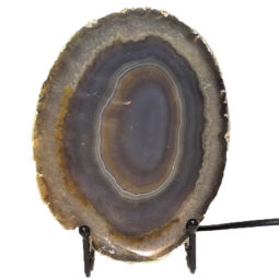 Sliced Brazilian Crystal Agate Lamp CF846 | Himalayan Salt Factory