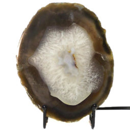 Sliced Brazilian Crystal Agate Lamp CF847 | Himalayan Salt Factory