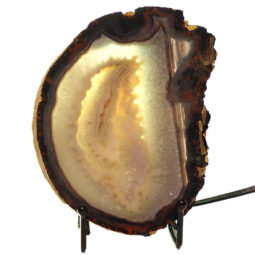 0.95kg Thick Sliced Brazilian Crystal Agate Lamp CF849 7 Sliced Brazilian Crystal Agate Lamp CF849 | Himalayan Salt Factory
