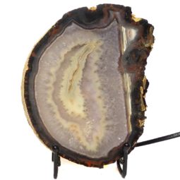 Sliced Brazilian Crystal Agate Lamp CF849 | Himalayan Salt Factory