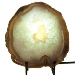 1.05kg Thick Sliced Brazilian Crystal Agate Lamp CF851 7 Sliced Brazilian Crystal Agate Lamp CF851 | Himalayan Salt Factory
