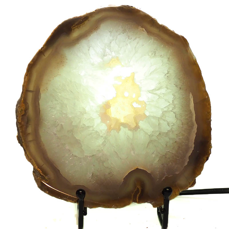1.05kg Thick Sliced Brazilian Crystal Agate Lamp CF851 4 Sliced Brazilian Crystal Agate Lamp CF851 | Himalayan Salt Factory