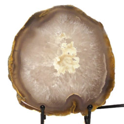 Sliced Brazilian Crystal Agate Lamp CF851 | Himalayan Salt Factory