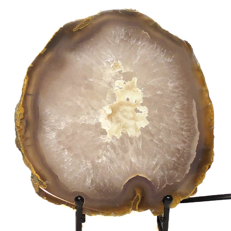1.05kg Thick Sliced Brazilian Crystal Agate Lamp CF851 3 Sliced Brazilian Crystal Agate Lamp CF851 | Himalayan Salt Factory
