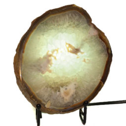 1.3kg Thick Sliced Brazilian Crystal Agate Lamp CF854 7 Sliced Brazilian Crystal Agate Lamp CF854 | Himalayan Salt Factory
