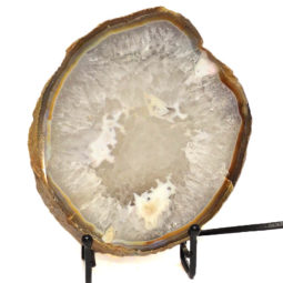 Sliced Brazilian Crystal Agate Lamp CF854 | Himalayan Salt Factory