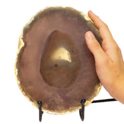 Sliced Brazilian Crystal Agate Lamp CF855 | Himalayan Salt Factory