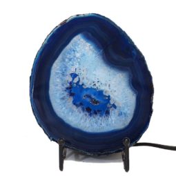 Sliced Brazilian Crystal Agate Lamp J609-1 | Himalayan Salt Factory