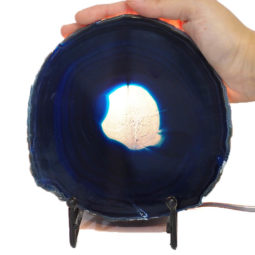 Sliced Brazilian Crystal Agate Lamp J611-1 | Himalayan Salt Factory