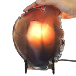 Sliced Brazilian Crystal Agate Lamp J622-1 | Himalayan Salt Factory