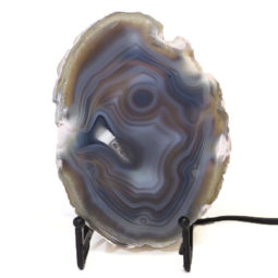 Sliced Brazilian Crystal Agate Lamp J628 | Himalayan Salt Factory