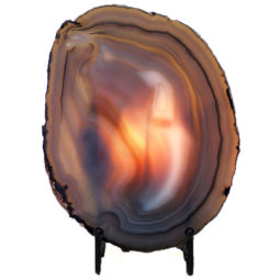 0.34Kg Sliced Brazilian Crystal Agate Lamp J754 7 Sliced Brazilian Crystal Agate Lamp J754 | Himalayan Salt Factory