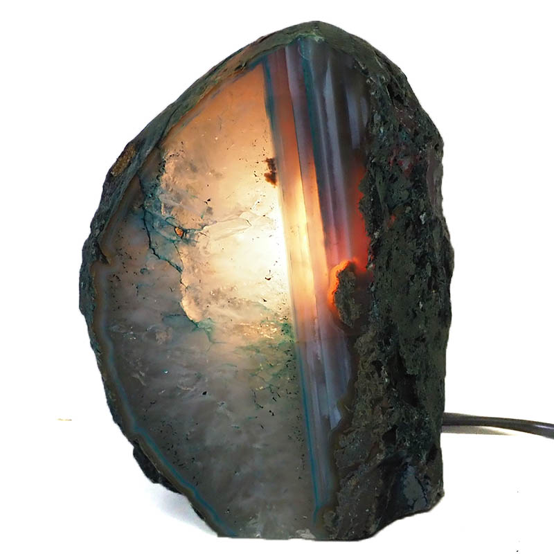 0.84Kg Agate Crystal Lamp J944 4 Agate Crystal Lamp J944 | Himalayan Salt Factory