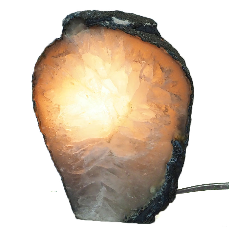 1.92Kg Agate Crystal Lamp J948 4 Agate Crystal Lamp J949 | Himalayan Salt Factory