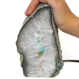 1.73Kg Agate Crystal Lamp J951 8 Agate Crystal Lamp J950 | Himalayan Salt Factory