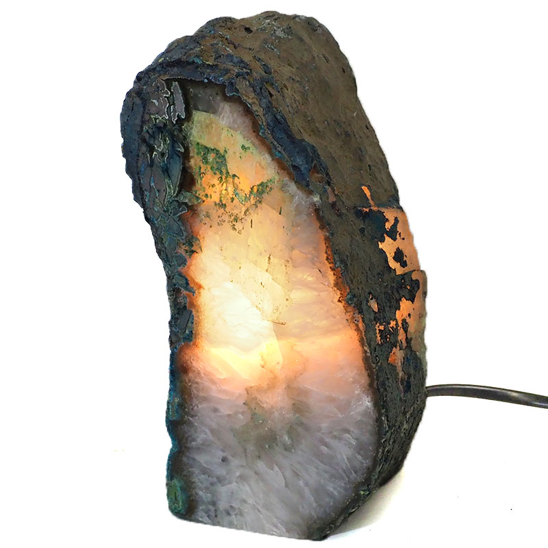 2.1Kg Agate Crystal Lamp J953 4 Agate Crystal Lamp J9523| Himalayan Salt Factory
