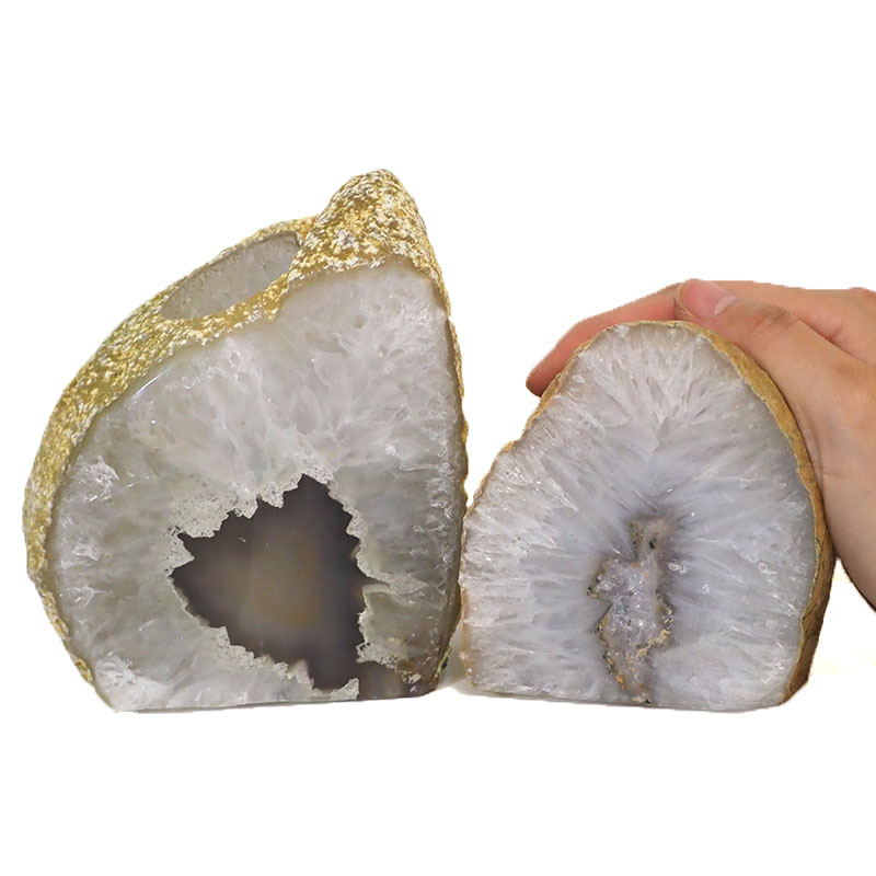2.2Kg Agate Crystal Lamp with Agate Crystal Tealight Holder J903 4 Agate Crystal Lamp with Agate Crystal Tealight holder J903 | Himalayan Salt Factory |