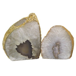Agate Crystal Lamp with Agate Crystal Tealight holder J903 | Himalayan Salt Factory |