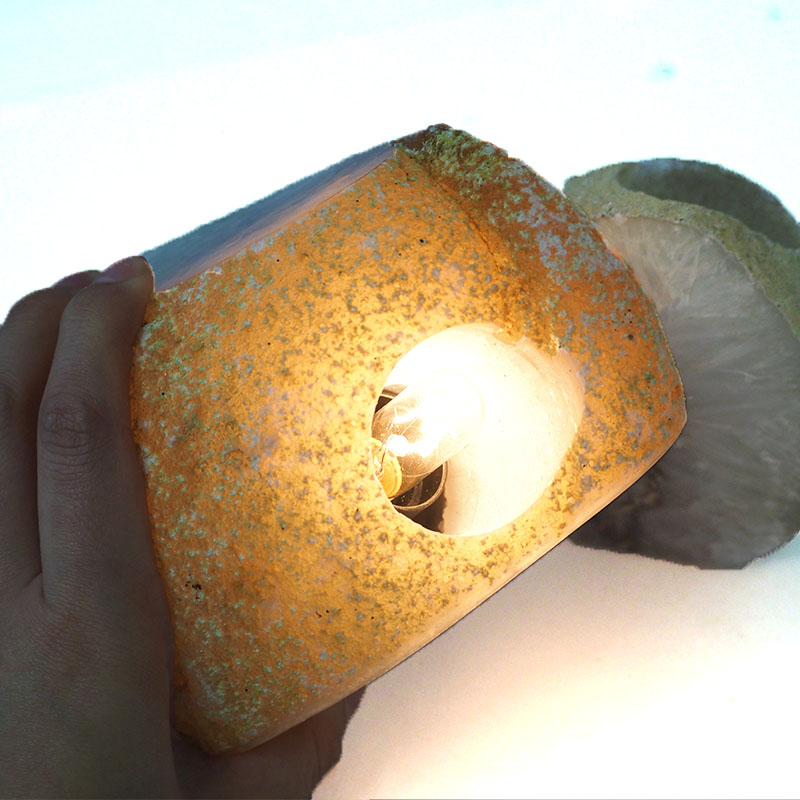 2.2Kg Agate Crystal Lamp with Agate Crystal Tealight Holder J903 6 Agate Crystal Lamp with Agate Crystal Tealight holder J903 | Himalayan Salt Factory |