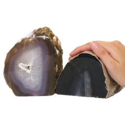 2.71Kg Agate Crystal Lamp with Agate Crystal Tealight Holder J905 9 Agate Crystal Lamp with Agate Crystal Tealight holder J905 | Himalayan Salt Factory