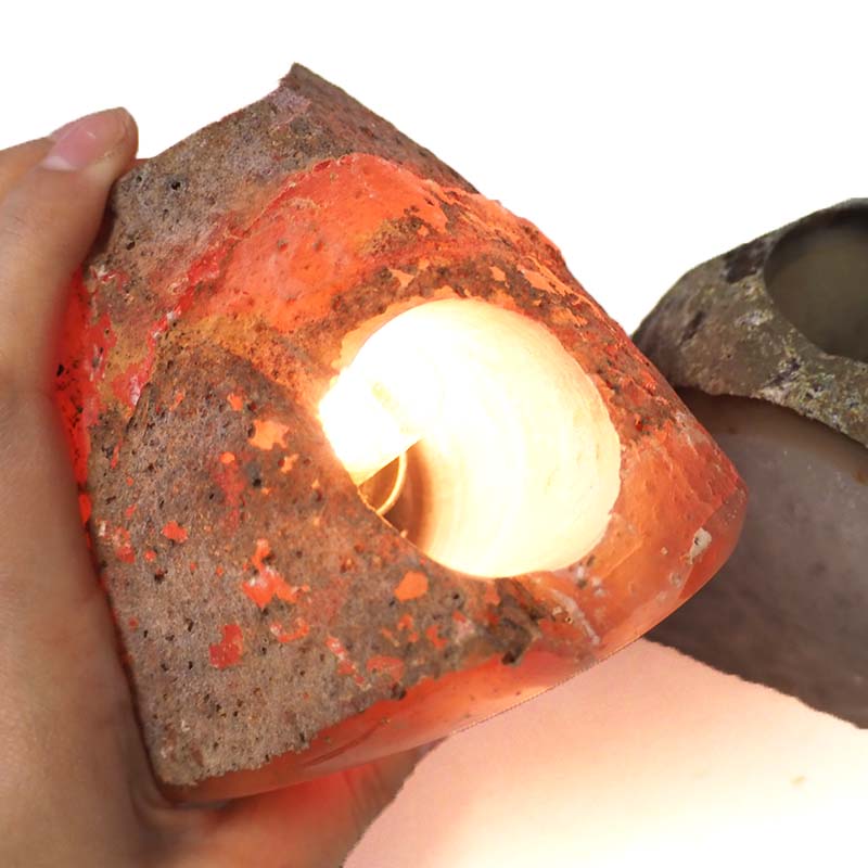 2.06Kg Agate Crystal Lamp with Agate Crystal Tealight Holder J907 6 Agate Crystal Lamp with Agate Crystal Tealight holder J907 | Himalayan Salt Factory