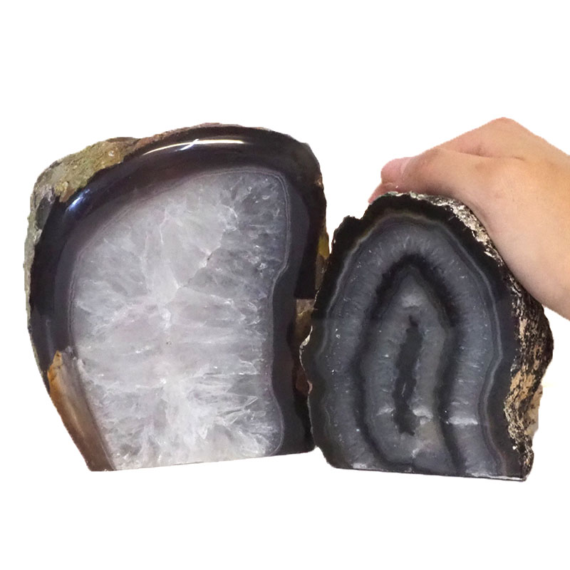 2.15Kg Agate Crystal Lamp with Agate Crystal Tealight Holder J908 5 Agate Crystal Lamp with Agate Crystal Tealight holder J908 | Himalayan Salt Factory