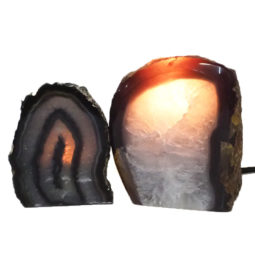 2.15Kg Agate Crystal Lamp with Agate Crystal Tealight Holder J908 8 Agate Crystal Lamp with Agate Crystal Tealight holder J908 | Himalayan Salt Factory