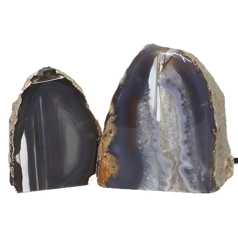 1.87Kg Agate Crystal Lamp with Agate Crystal Tealight Holder J909 3 Agate Crystal Lamp with Agate Crystal Tealight holder J909 | Himalayan Salt Factory