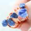 Five Healing Sodalite Copper Electroformed Rings NA 282 2 Five Healing Sodalite Copper Electroformed Rings NA 282-3 | Himalayan Salt Factory
