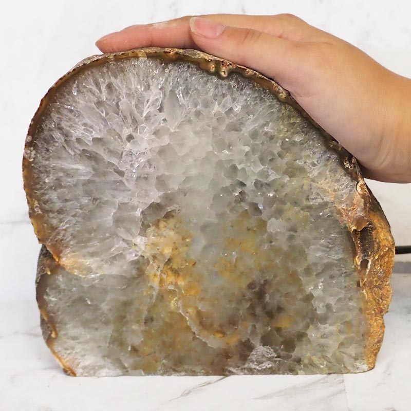 2.85Kg Natural Agate Crystal Lamp J939 5 Natural Agate Crystal Lamp J939 | Himalayan Salt Factory