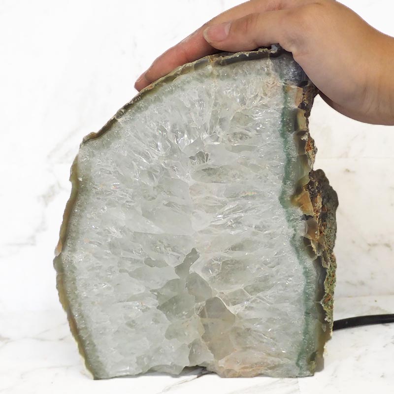 3.2Kg Natural Agate Crystal Lamp J940 5 Natural Agate Crystal Lamp J940 | Himalayan Salt Factory