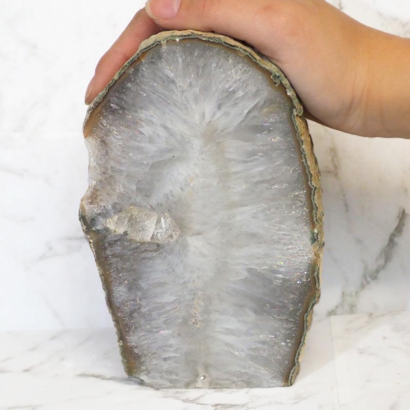 1.5Kg Natural Agate Crystal Lamp J934 5 Natural Agate Crystal Lamp J934 | Himalayan Salt Factory