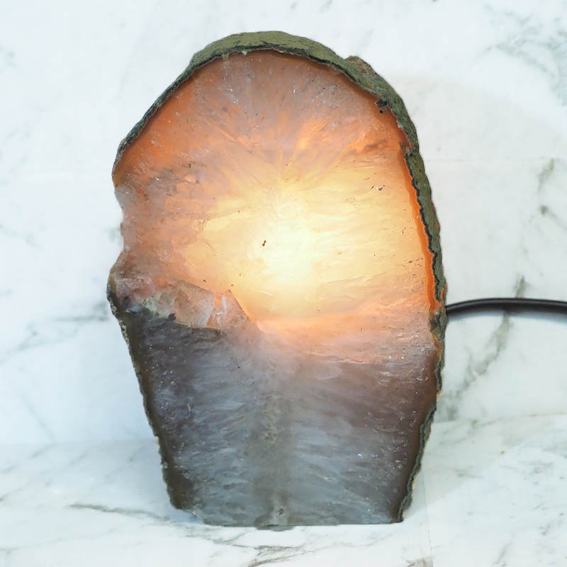 1.5Kg Natural Agate Crystal Lamp J934 4 Natural Agate Crystal Lamp J934 | Himalayan Salt Factory