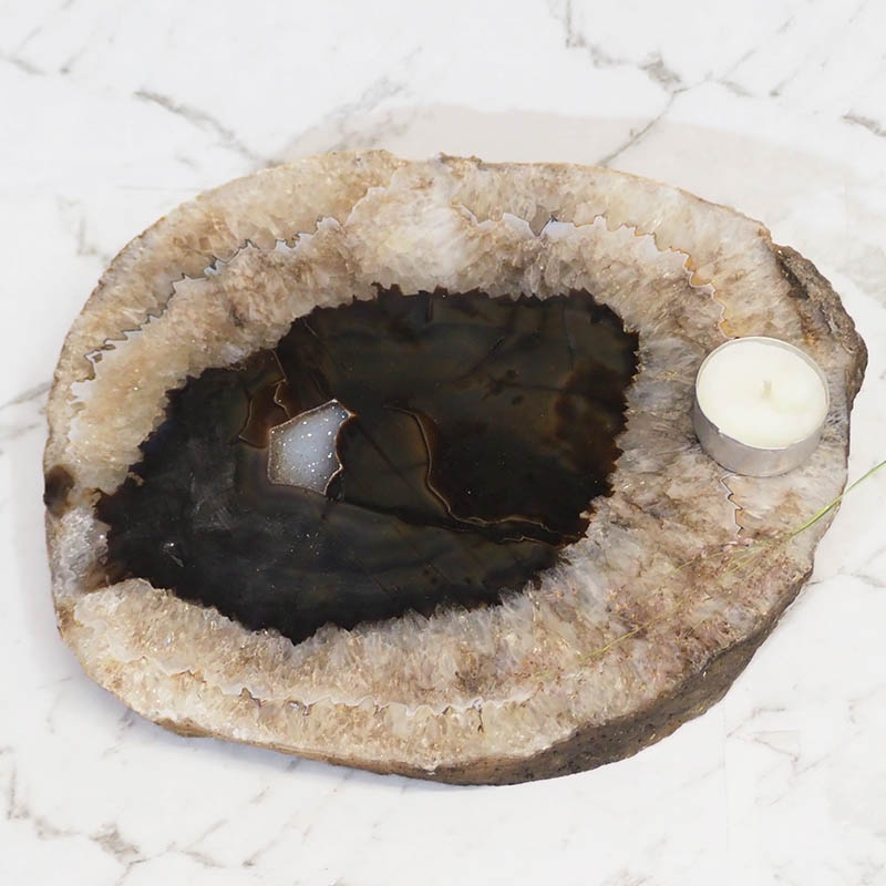 2.3Kg Natural Agate Crystal Plate J894 3 Natural Agate Crystal Plate J894 | Himalayan Salt Factory