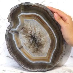 1.95Kg Natural Agate Crystal Plate J901 5 Natural Agate Crystal Plate J901 | Himalayan Salt Factory