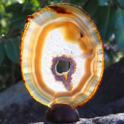 Natural Agate Plate J837 | Himalayan Salt Factory