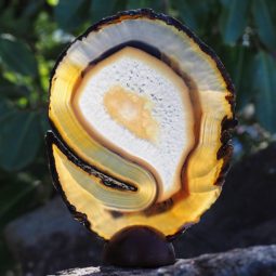 Natural Agate Plate J838 | Himalayan Salt Factory
