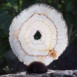 0.25Kg Natural Agate Plate J839 5 Natural Agate Plate J839 | Himalayan Salt Factory
