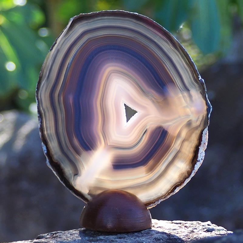 0.23Kg Natural Agate Plate J843 5 Natural Agate Plate J843 | Himalayan Salt Factory