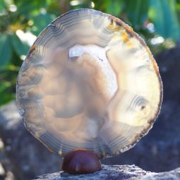 Natural Agate Plate J845 | Himalayan Salt Factory