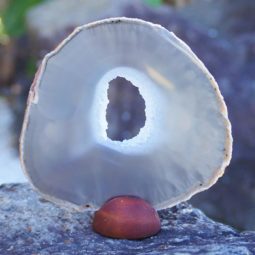 0.18Kg Natural Agate Plate J862 5 Natural Agate Plate J862 | Himalayan Salt Factory