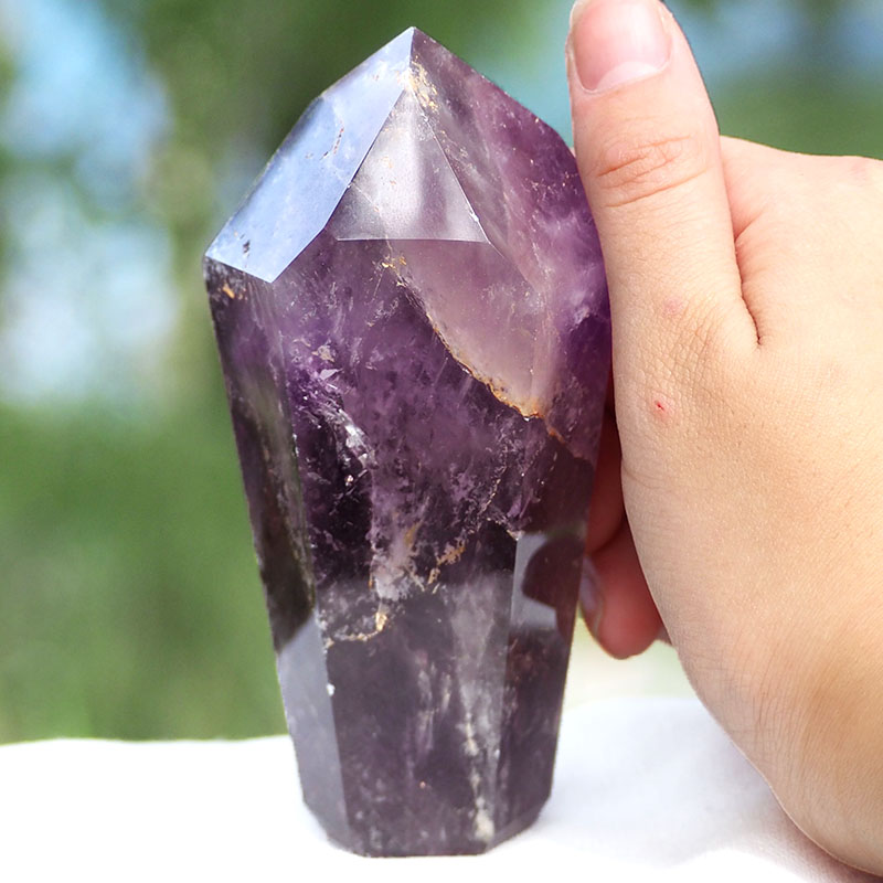 Natural Amethyst Crystal Point J806 4 Natural Amethyst Crystal Point J806 | Himalayan Salt Factory