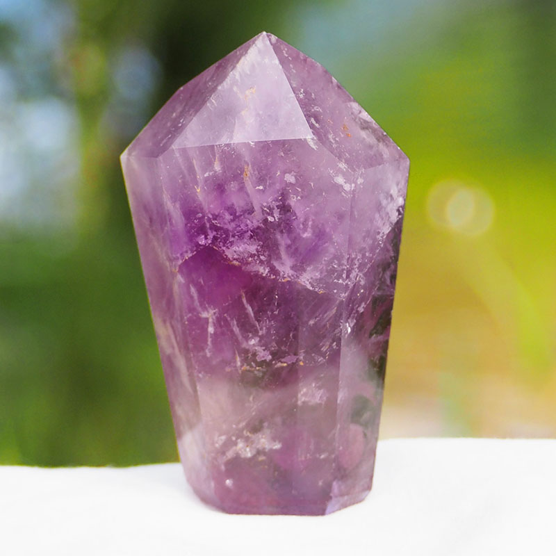 Natural Amethyst Crystal Point J807 3 Natural Amethyst Crystal Point J807 | Himalayan Salt Factory