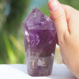 Natural Amethyst Crystal Point J815 5 Natural Amethyst Crystal Point J815 | Himalayan Salt Factory