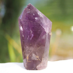 Natural Amethyst Crystal Point J815 | Himalayan Salt Factory