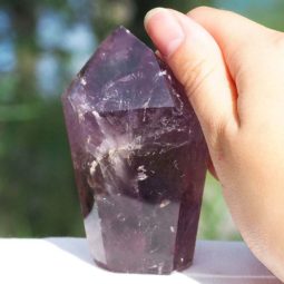 Natural Amethyst Crystal Point J818 5 Natural Amethyst Crystal Point J818 | Himalayan Salt Factory