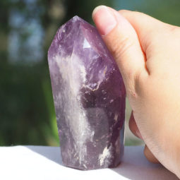 Natural Amethyst Crystal Point J819 5 Natural Amethyst Crystal Point J819 | Himalayan Salt Factory